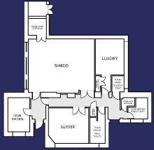 The floorplan of Capel Curig Community Centre